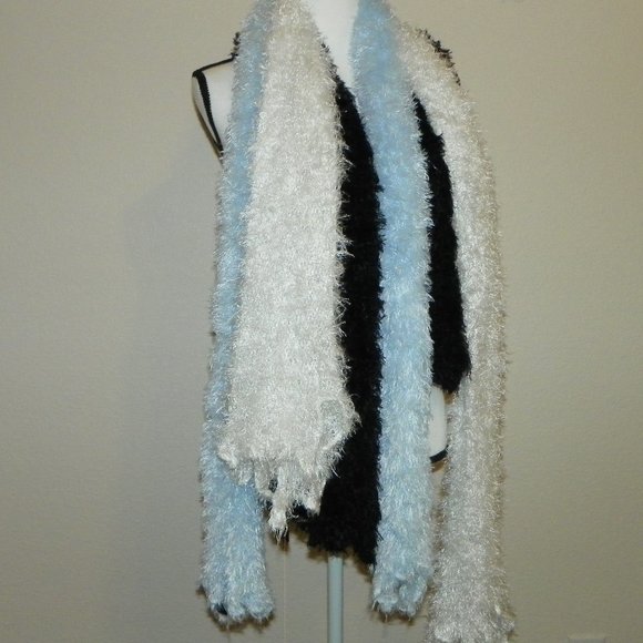 Unknown Accessories - Scarf LOT 3 Blue Black White Neck Wrap